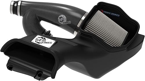 aFe Power 57-10010D Track Series Sistema de admisión de fibra de carbono para Ford F-150 Raptor 2017-2020, lavable, sin aceite