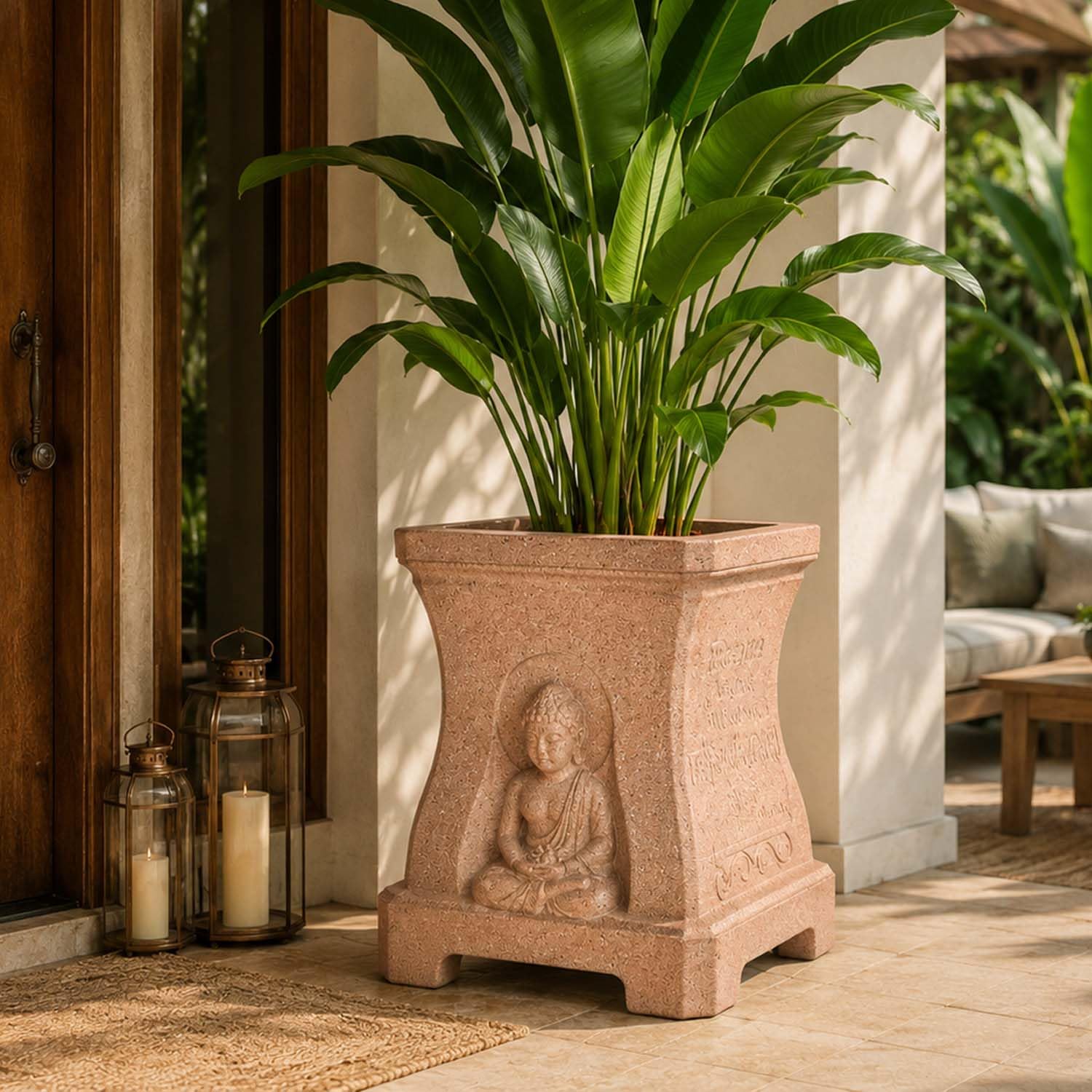 Go Hooked Tulsi Pot - Traditional Indian Planter -12