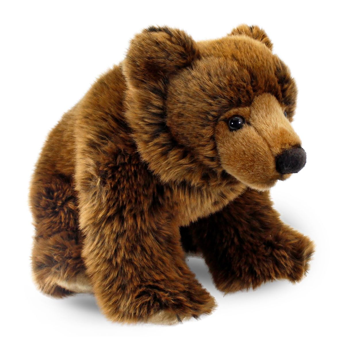 Animals Of The World Boz Ayı Peluş Oyuncak, Kahverengi, 33cm