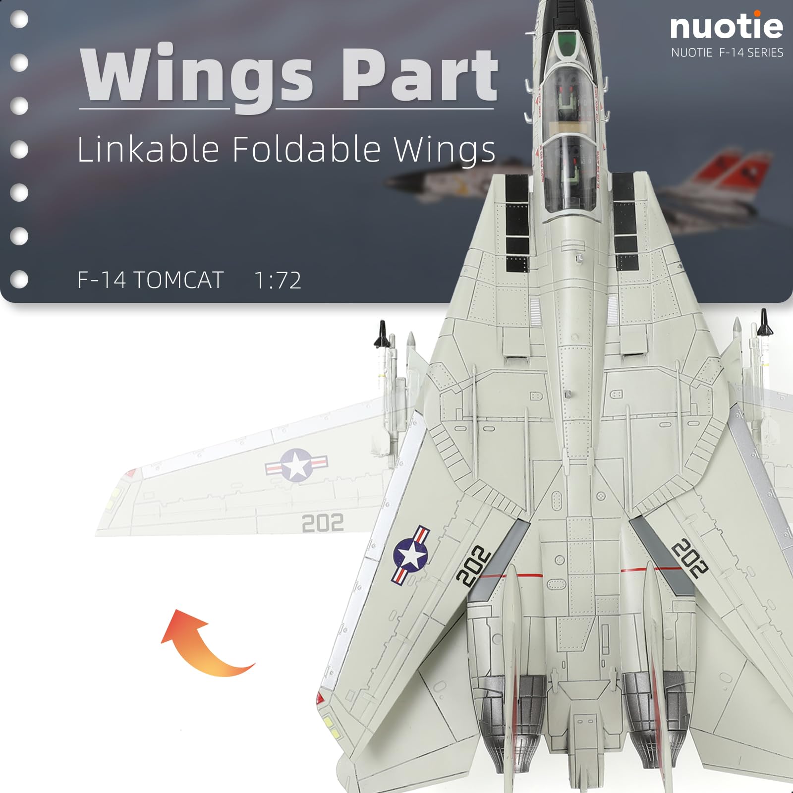 Amazon.co.jp: NUOTIE F-14A Tomcat 1/72 メタル飛行機モデルキット