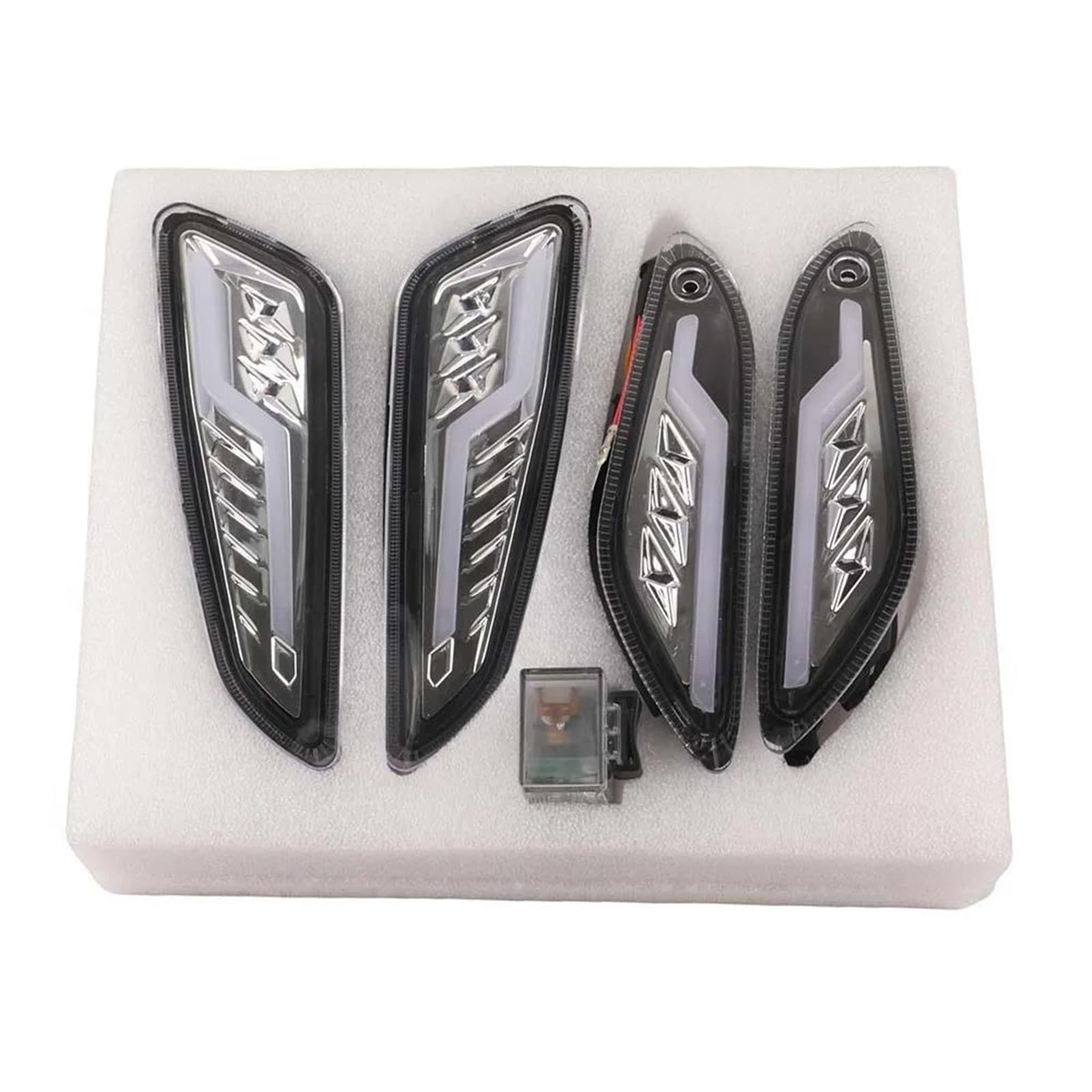 Moto Indicadores Intermitentes LED Para Motocicleta Para PIAGGIO Para Vespa Primavera 50 125 150 (2013-2023) Intermitentes Luz De Señal De Giro(Color1)