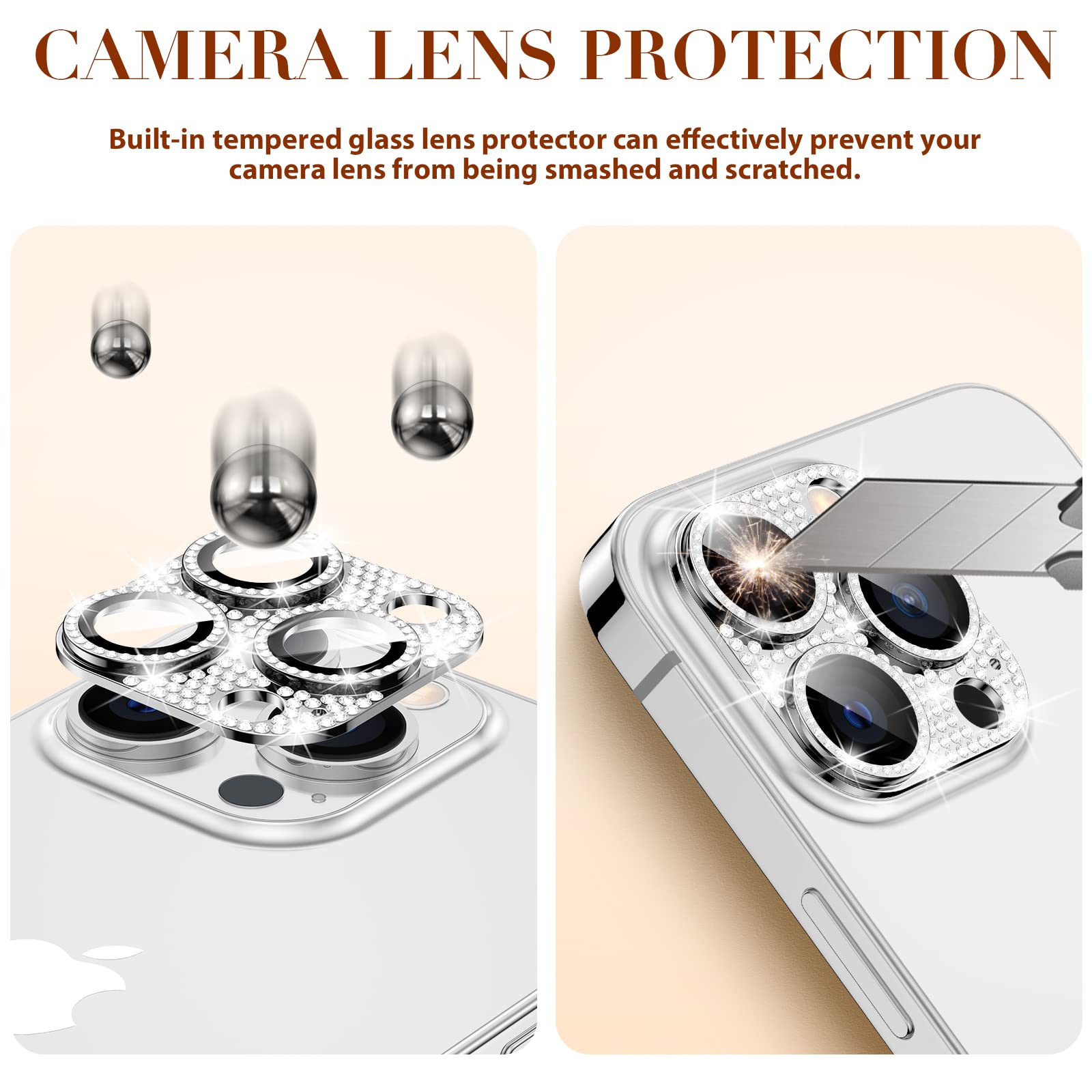 ☆　iPhone 13 Pro Max　カメラレンズプロテクター　バンパー Amazon | Goton キラキラカメラレンズプロテクター iPhone 13