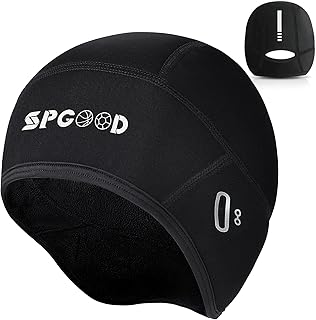 SPGOOD Cycling Hat Cycling Hat Helmet Base Hat Men/Women Cycling Cap Sports Cap Running Hat Bike Warm Cap Winter Windproof Winter Hat Breathable Helmet Hat