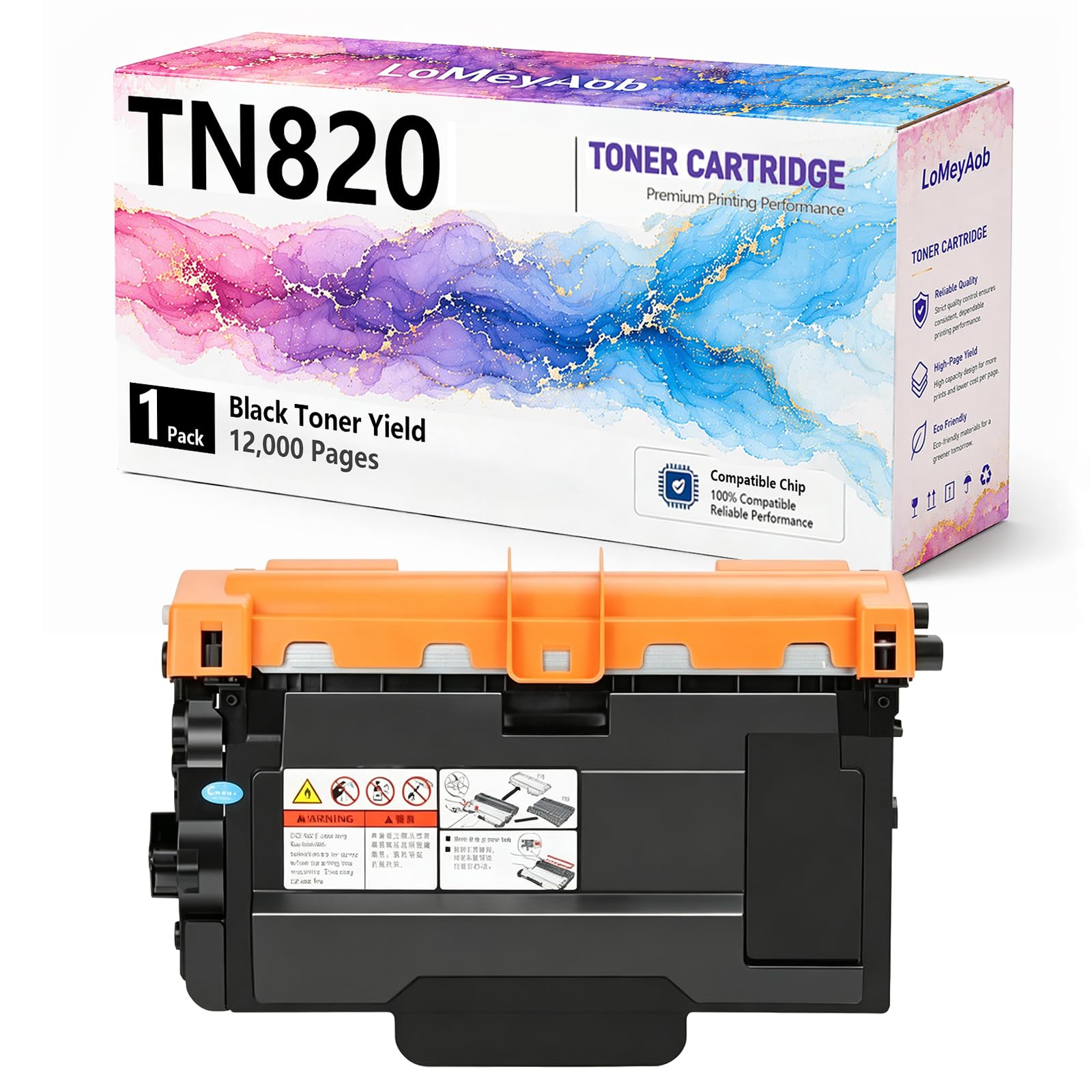 TN820 850 880 890 Cartuccia di toner, sostituzione nera ad alta resa per la stampante Brother LaserJet DCP-L5500 L5500DN L5600DN, Stampe ad alta velocità, rendimenti elevati ,3Pack