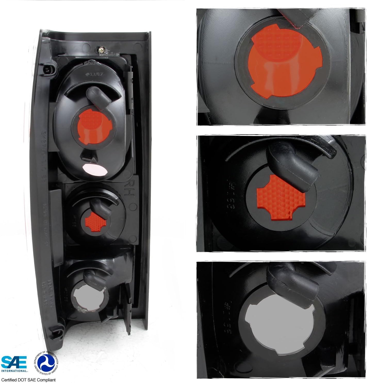 AKKON - For Jimmy Sonoma Bravada S-10 Blazer Pickup Truck Model Rear Tail Lights Signal Brake Lamps Left + Right