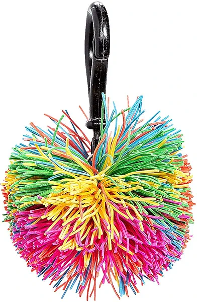 Fun Express Cushy Ball Backpack Clips, 12 Pieces