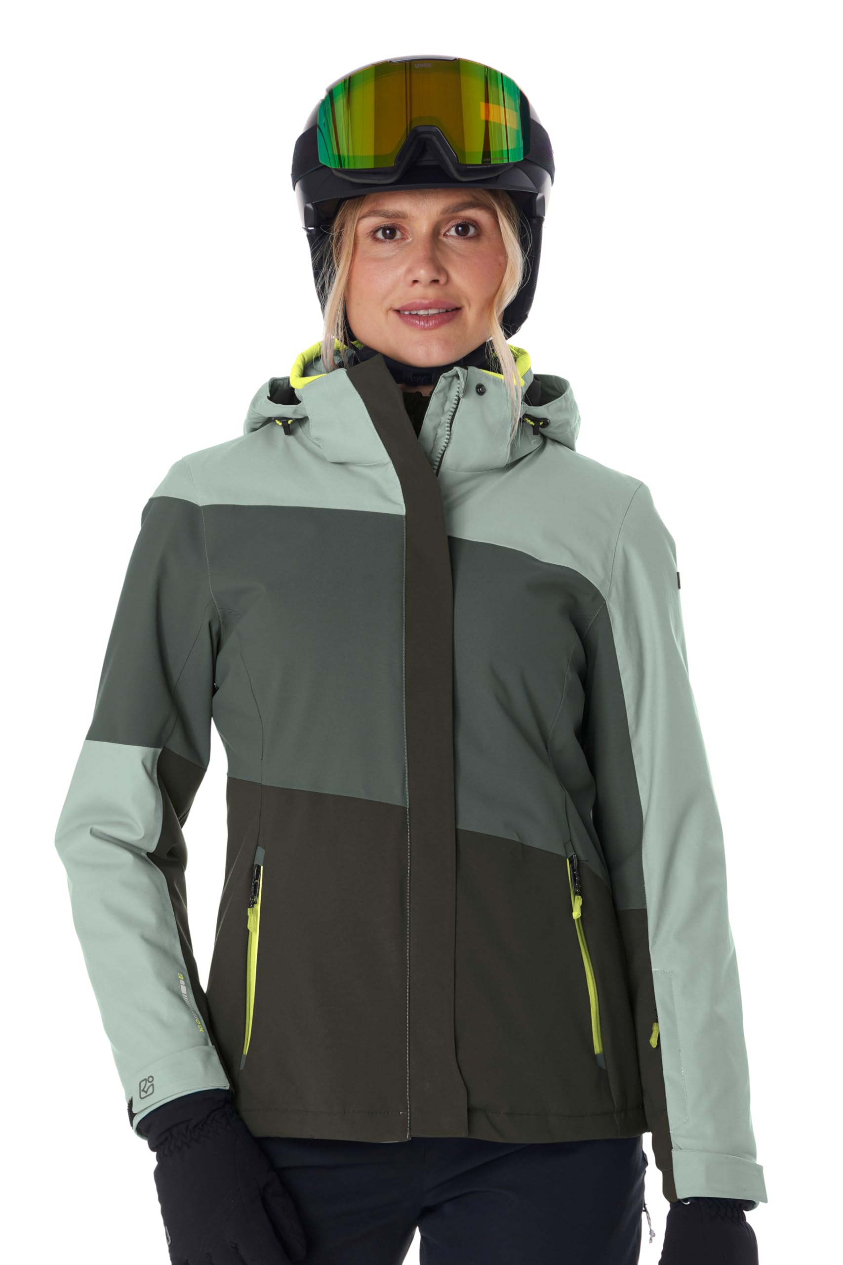 Killtec Damen Ksw 67 Wmn Ski Jckt Skijacke/Funktionsjacke mit abzippbarer Kapuze und Schneefang