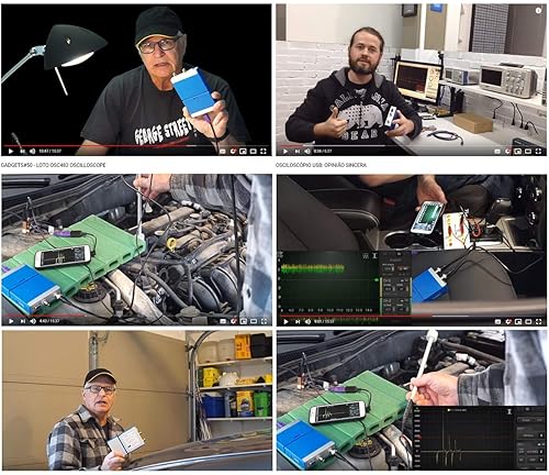 Miniatura 5 de LOTO Osciloscopio USB OSC482F, osciloscopio+generador de funciones+analizador lógico+aplicación Android, 50M S/s, 20MHz (ancho de banda),