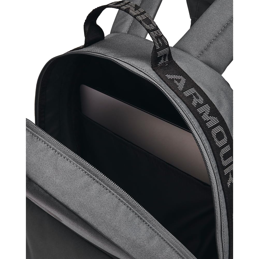 Under Armour Unisex Essential Backpack, mochila deportiva resistente al agua con asa, bolsa de gimnasio cómoda para entrenamiento y actividades al aire libreCastlerock/Black/Black,OSFM