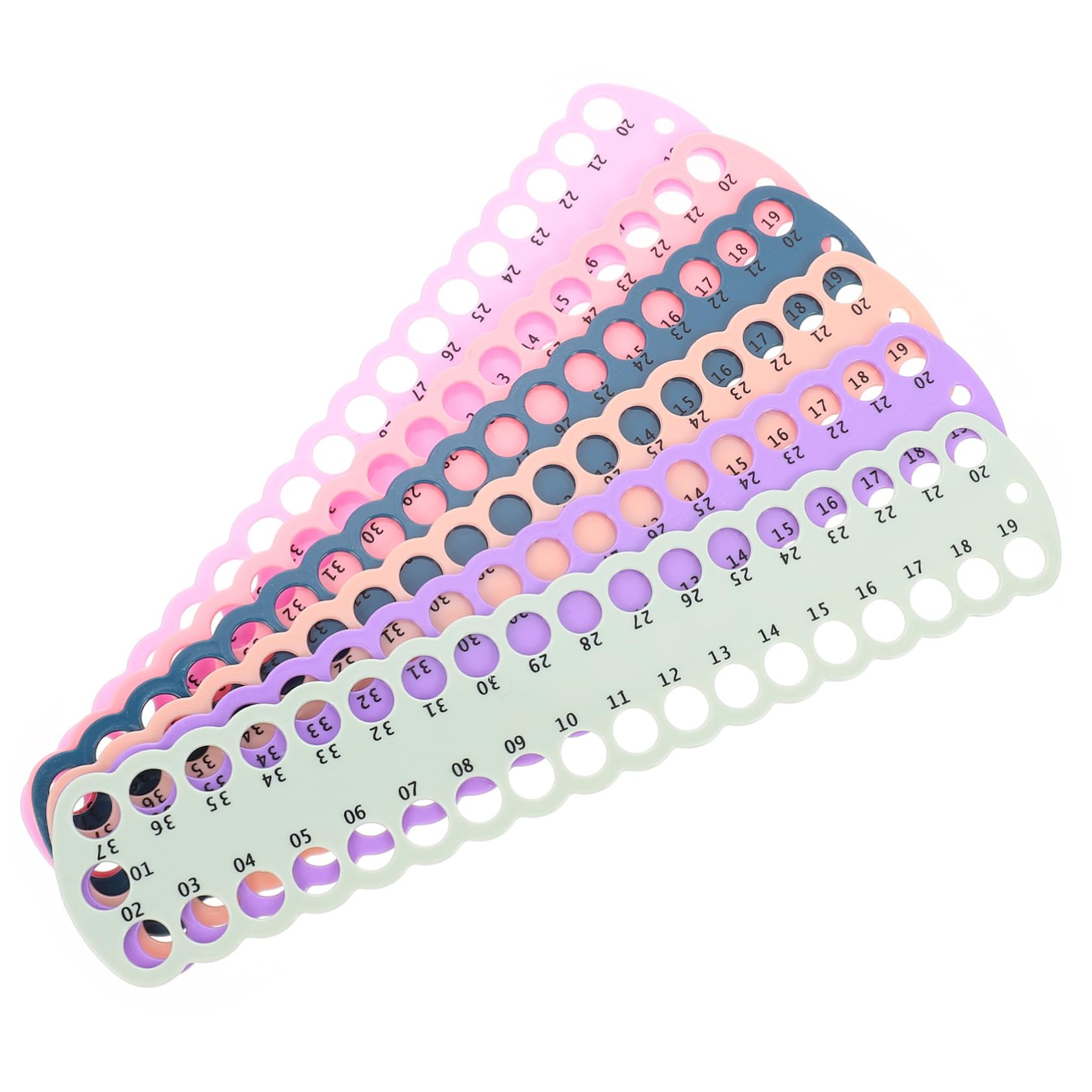 HAWILLOSCH 6pcs Threading Board Cross Stitch Organizer Wear Resistant Thread Holders for Embroidery Accessories