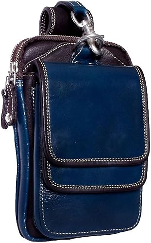 Amazon ベルトポーチ メンズ 本革 レザー ウエストバッグ ダブルフラップ Cwlhb 025 ブルー ウエストバッグ Amazon ベルトポーチ メンズ 本革 レザー ウエストバッグ ダブルフラップ Cwlhb 025 ブルー ウエストバッグ