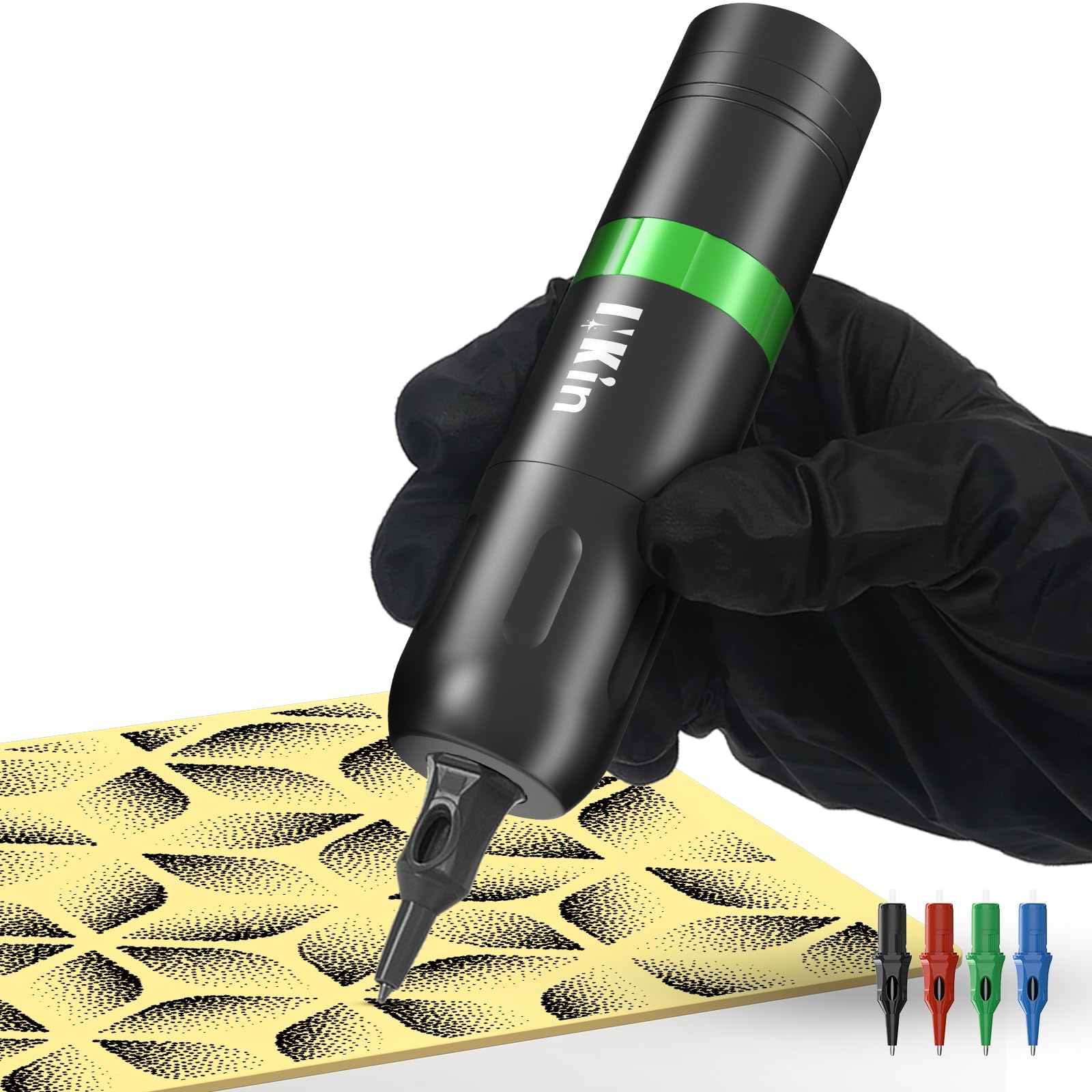 INKin Starter Kit for Creative Art – Complete Set with Rechargeable Pen, 4 Colored Practice Pens 20Pcs for Artists, Hobbists. Ideal for Manga, Sketching, Stippling, Ink Drawing