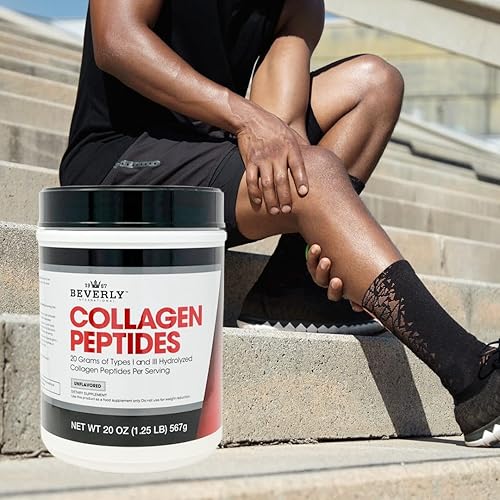 Miniatura 8 de Beverly International Polvo de proteína de péptidos de colágeno. Aspecto juvenil: piel, cabello, uñas, huesos y salud de las articulaciones. Fácil