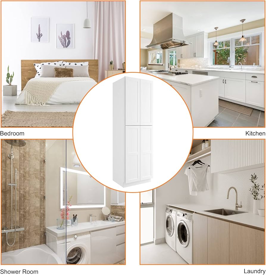 Amazon.com: ROOMTEC 儲物櫃附可調式擱板96 英吋(約96 公分)高茶水櫃附