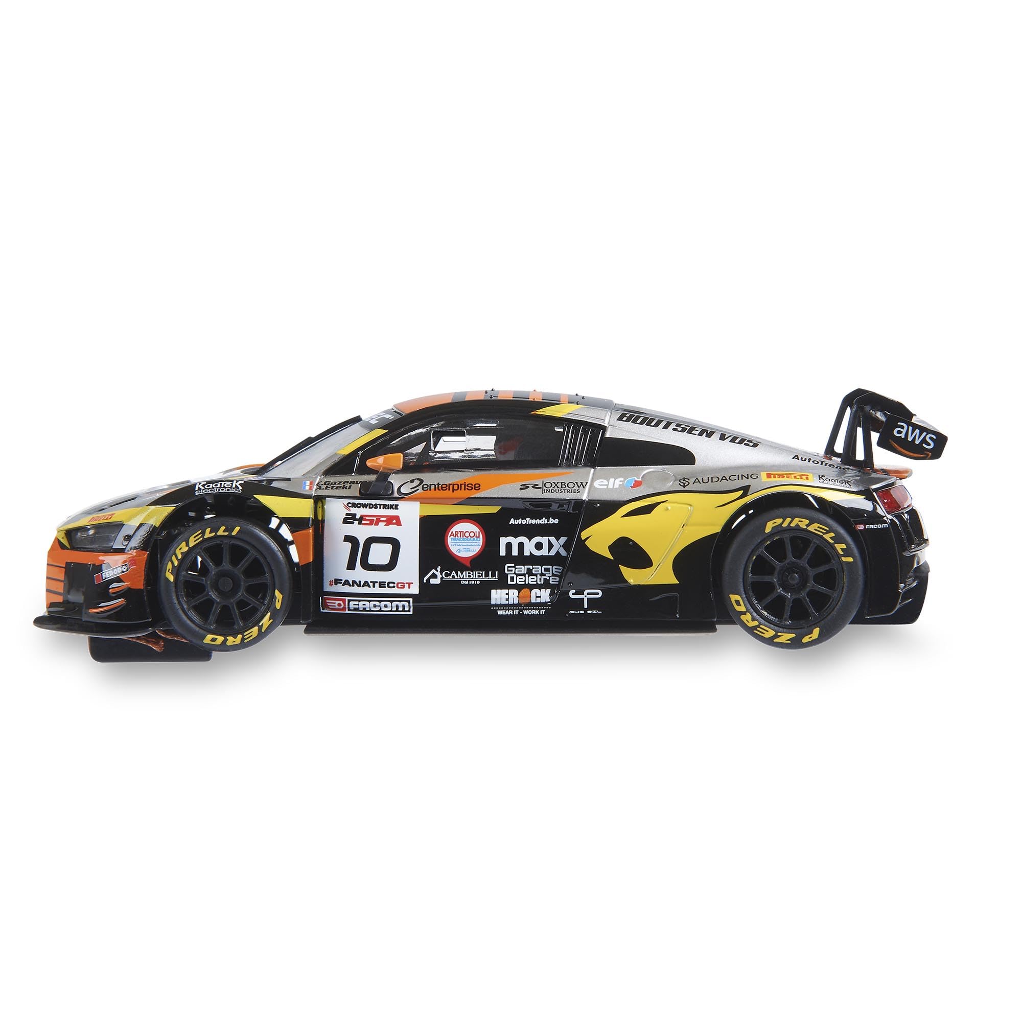SCALEXTRIC Voiture De Course Audi R8 LMS VR46 - Slot Car Échelle 1:32 Originale Pour Circuits Pleins D'Excitation