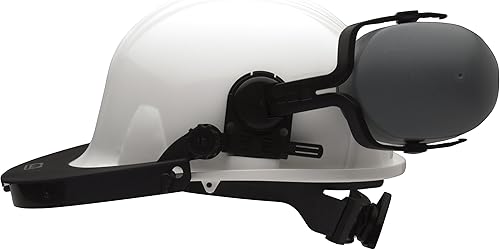 Vista 10 de Pyramex Safety Adaptador de protección facial de casco duro de ala completa de aluminio de seguridad