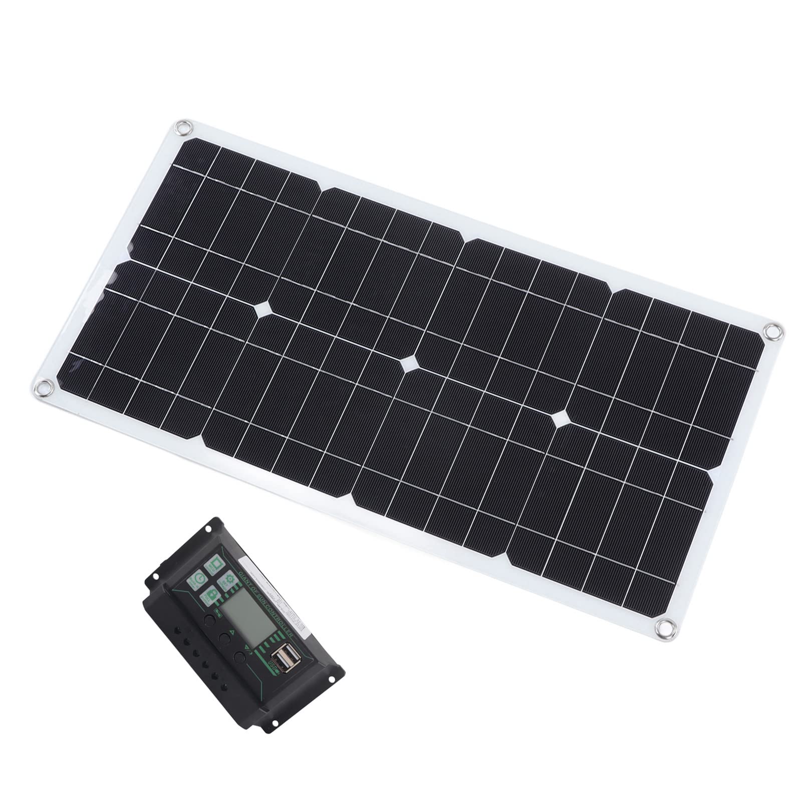 SIXRUN Kit Pannello Solare Monocristallino 250W, Caricabatterie Portatile