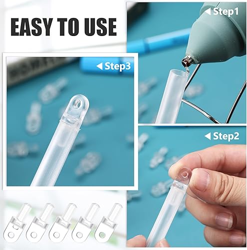 Miniatura 4 de Jetec Varita de reparación de punta de vara horizontal, 6 piezas, kit de repuesto para montaje roto, persianas verticales, listones de repuesto,