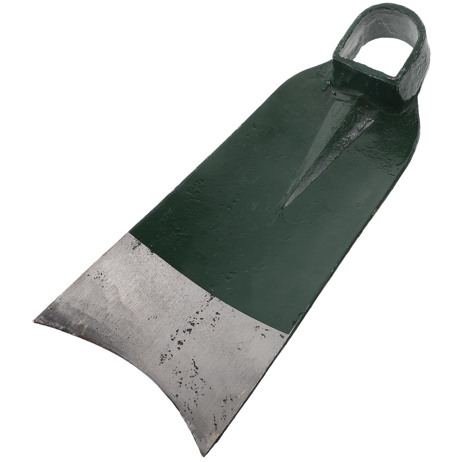 HOMSFOU Azada Robusta de Acero Inoxidable, Azada para Labrar Tierra, Verde, Resistente al Óxido, Fácil de Instalar, para Desherbar y Jardinería