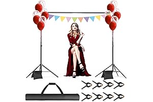 10x7ft Backdrop Stand: Adjustable Support Kit for Effortless Event Enhancement
