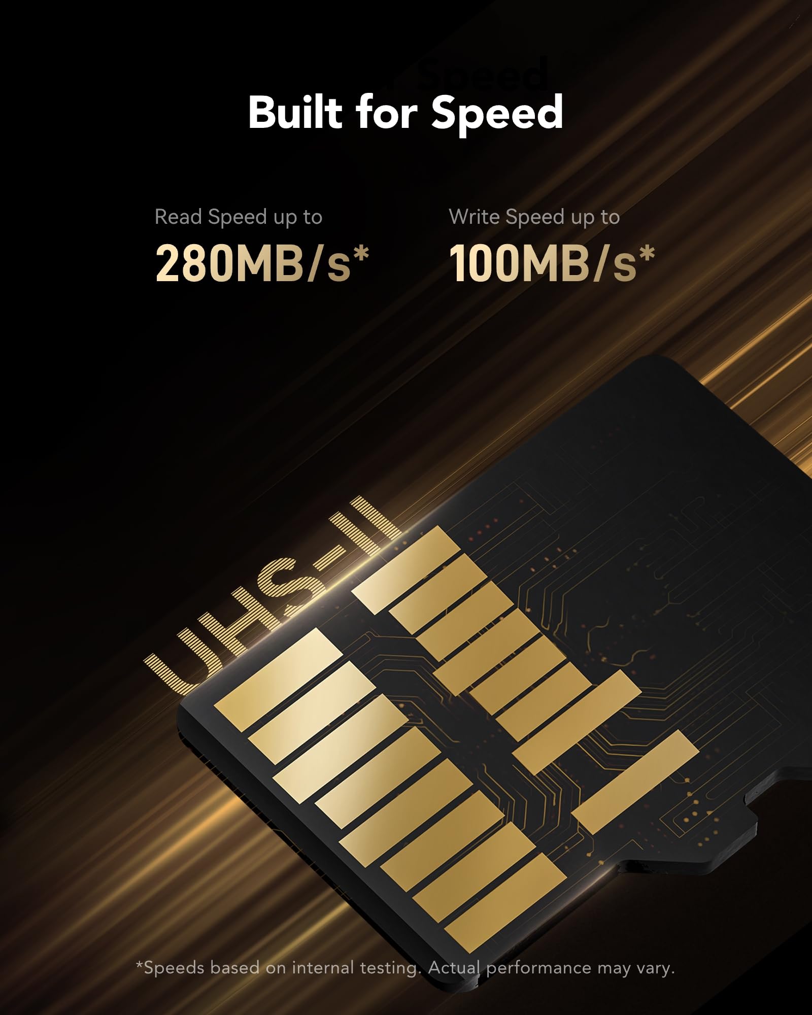 Lexar Micro SD Karte 128GB, microSDXC UHS-II Speicherkarte, V60, U3, A1, C10 microSD-Karte, Bis Zu 280MB/s Lesegeschwindigkeit, für Drohne/Actionkamera/UHS-II Gaming-Gerät