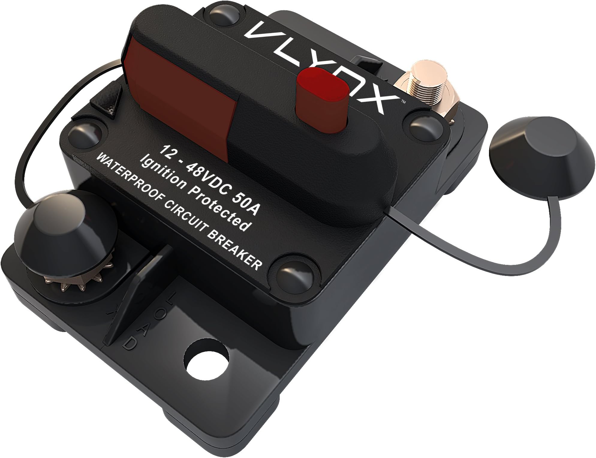 VCB50 CRAFT MODELS 12VDC 50 Amp Resettable Fuse Circuit Breaker