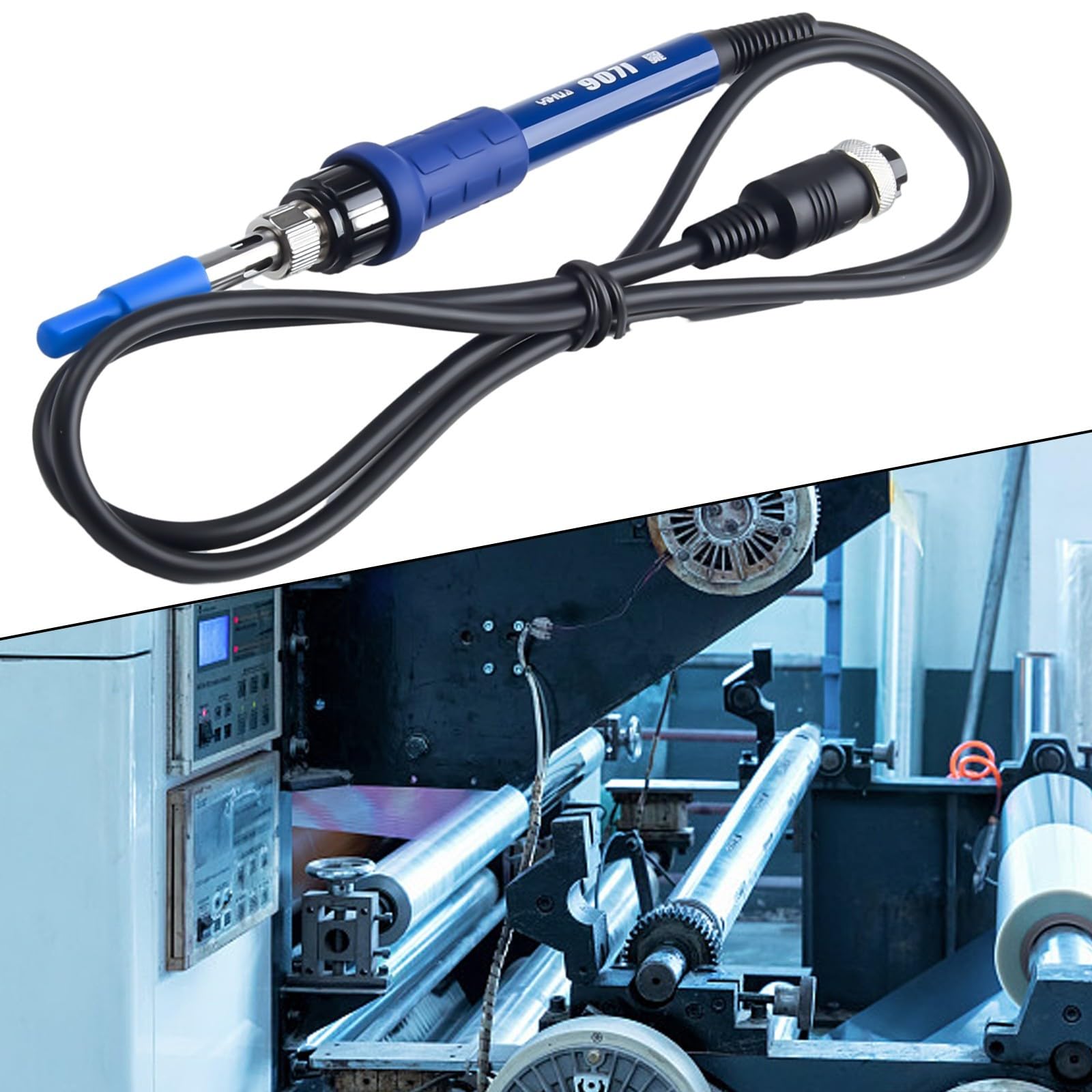 75W 907I 6Pin Soldering Iron, Lightweight Handle, Compatible with for 939BD+ For Hobbyists & Professionals