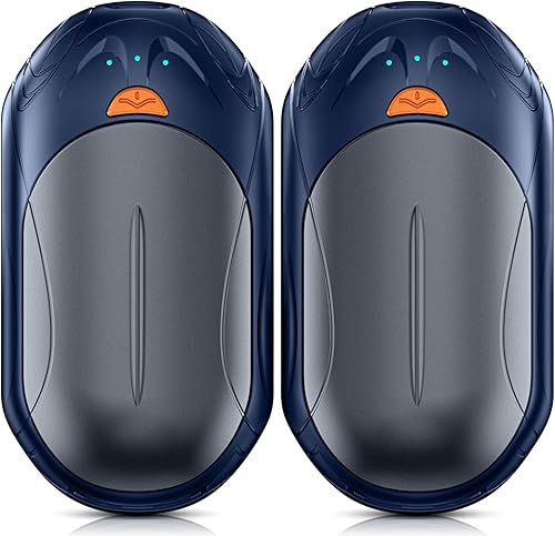 AI - Calentadores de manos recargables, paquete de 2, calentador de manos recargable de 6000 mh, calentador de manos eléctrico de 20 horas de
