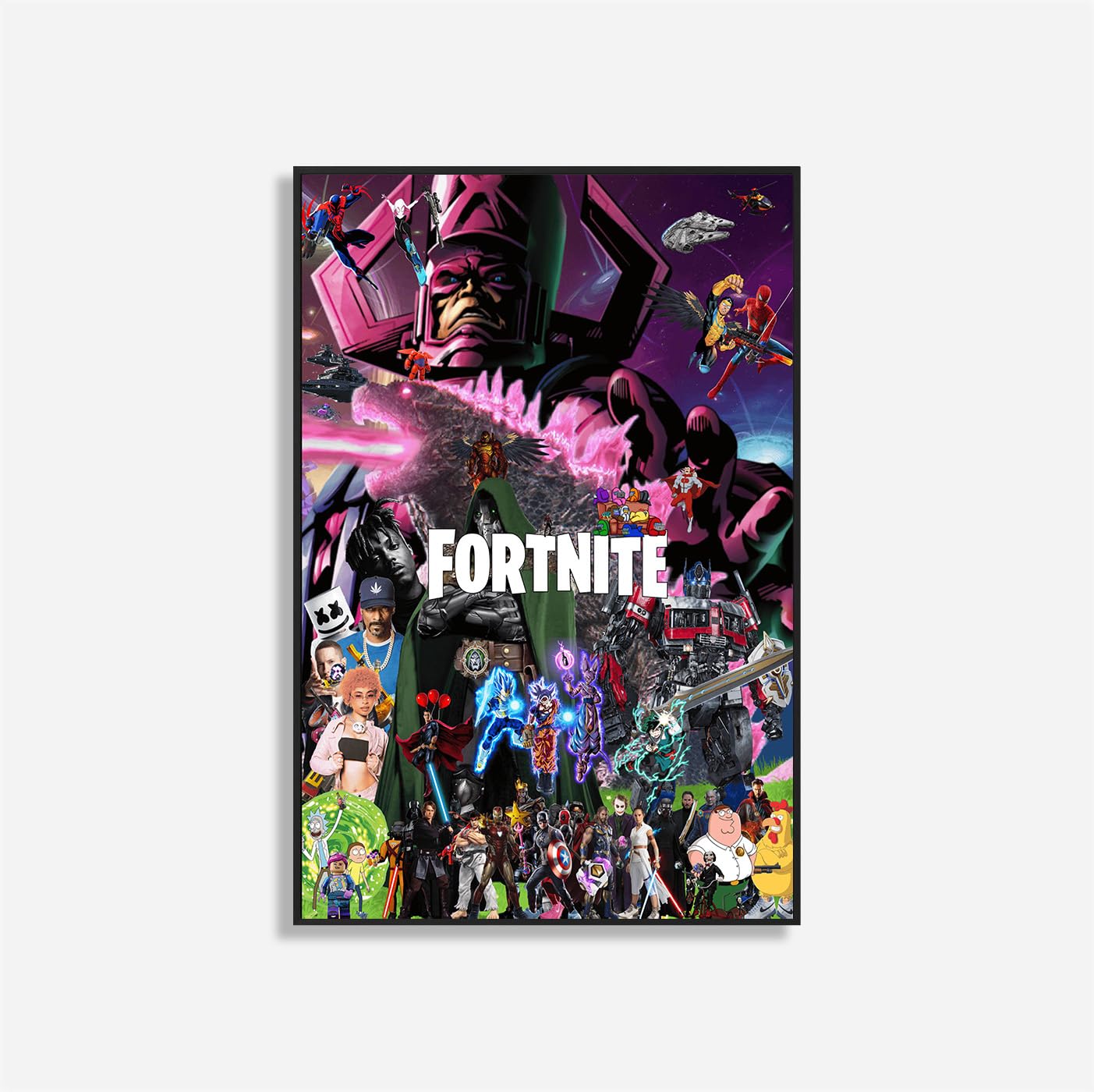 Fortnite Stlye Poster Marvel Star War Comic XXXtation Spiderman