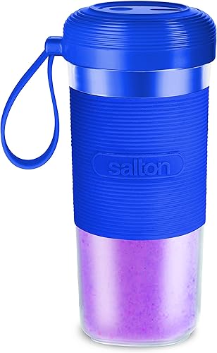 Salton Batidora portátil - Azul, 10.1 fl oz