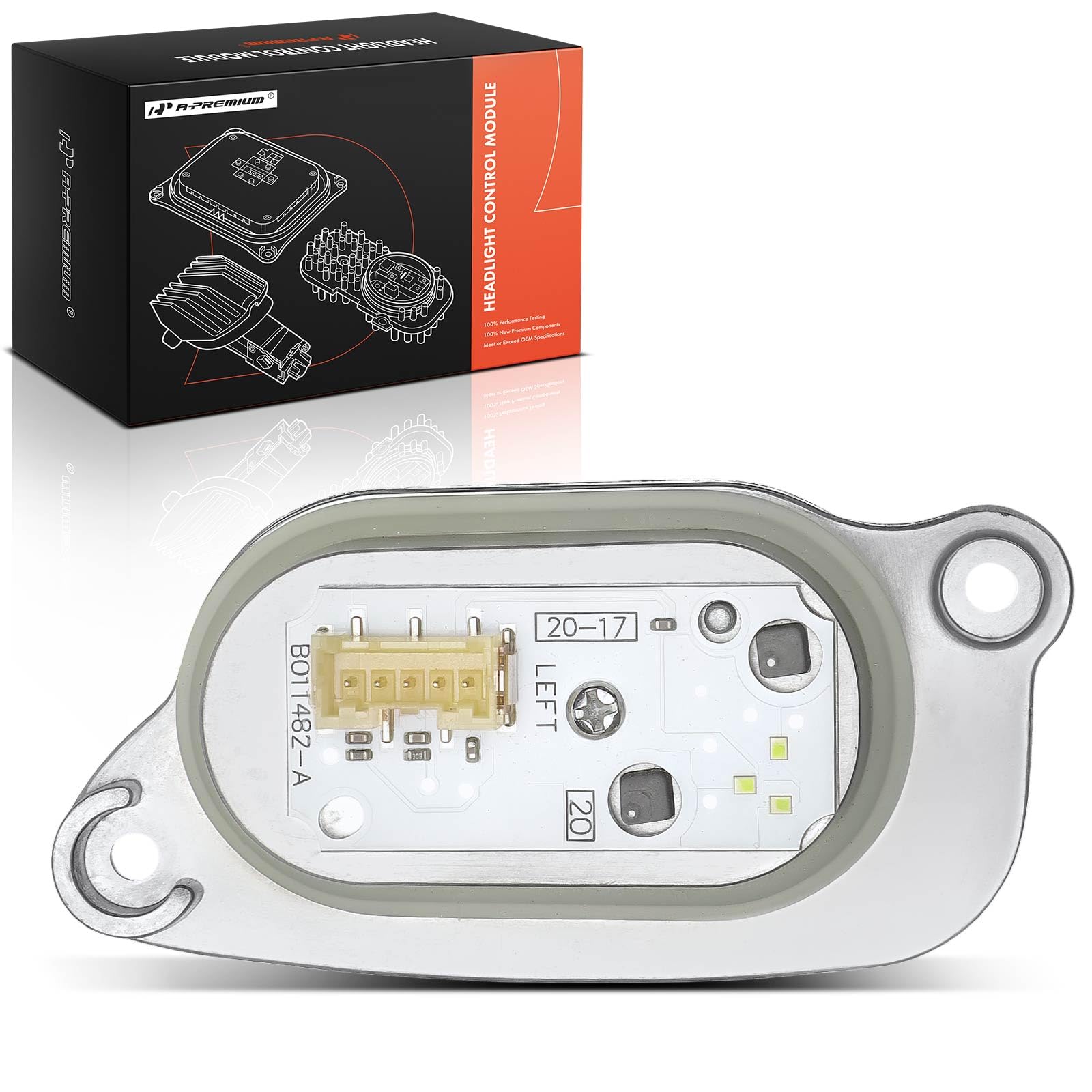 A-Premium Front Left Daytime Running Light Module Compatible with Audi A3, S3, 2017 2018 2019 2020