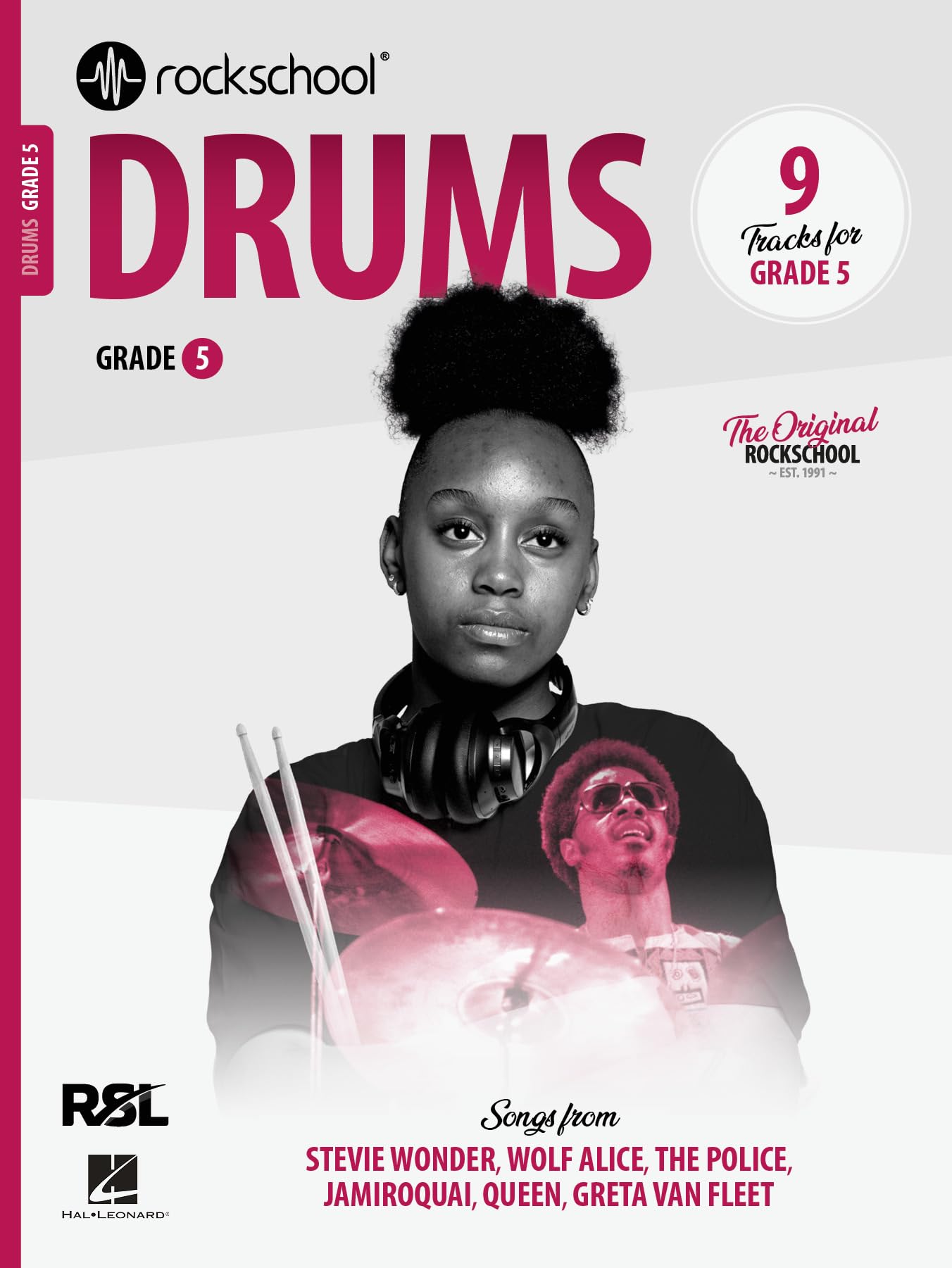 Rockschool Drums Grade 5 (2024) | Percussion Sheet Music Songbook | 9 Graded Tracks with Notation and Charts | Exam Syllabus for Drummers and Teachers | Includes play-along audio and practice guide