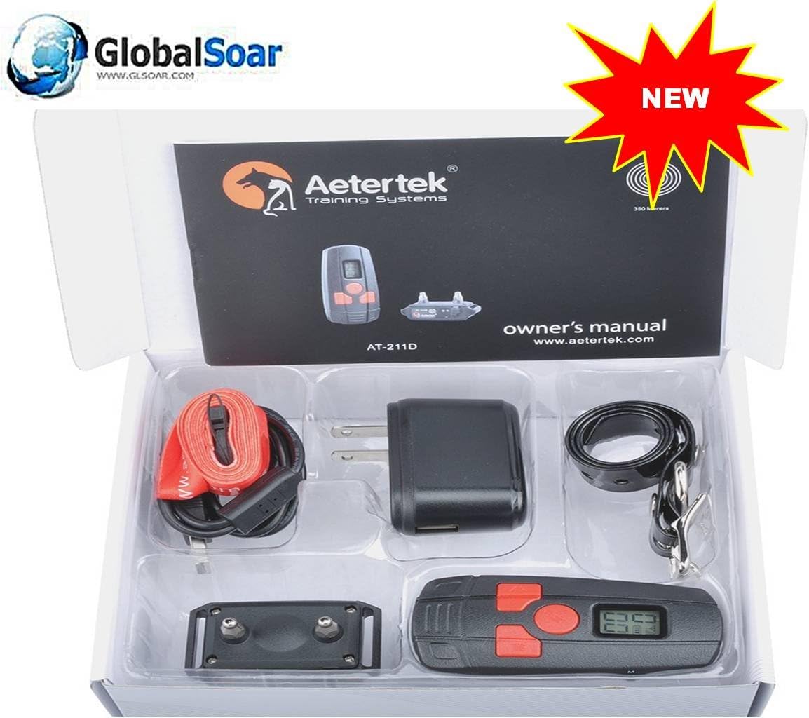 AETERTEK 211D 400 Yard LCD Remote one Small Dog (3~12 lbs) Training Anti Bark Collar(one Dog)