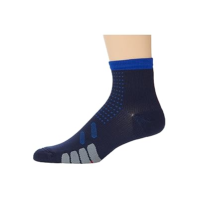 Eurosock Bike Quarter Compression Crew Cut Socks Shoes Navy