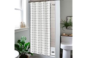 Small Half Size Shower Curtain, 36x72