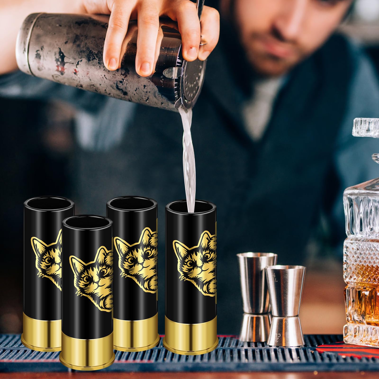 Lot De 4 Verres à Shot Décoratifs « Diable » - 5 Cl - Hauteur