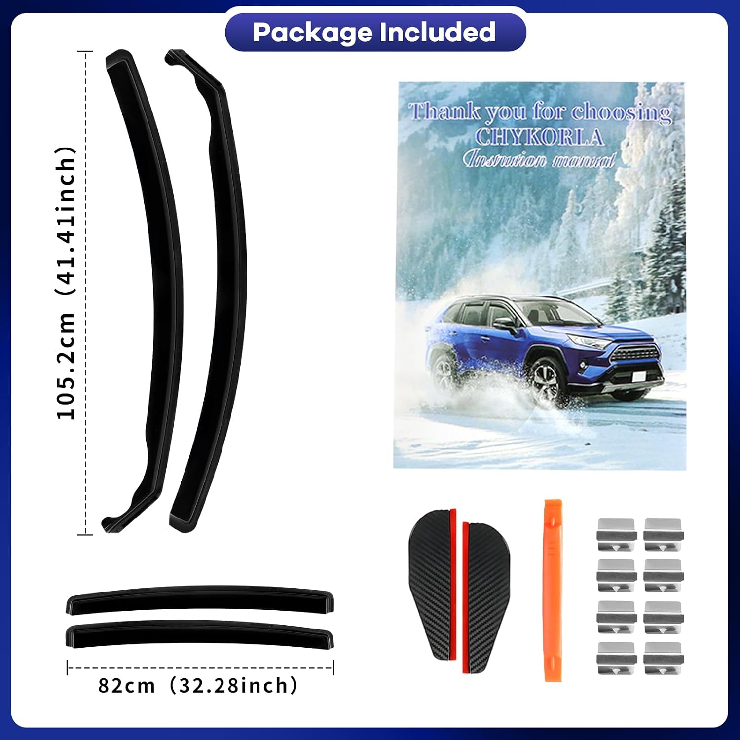 in Channel Window Visors Rain Guards Fit for Honda HR-V 2016 2017 2018 2019 2020 2021 2022, Smoke Vent Wind Deflectors Shades Shield, Exterior Car Accessories- 4PCS