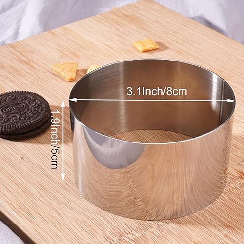 Miniatura 3 de Mnixy Molde de anillos sin pastel, acero inoxidable