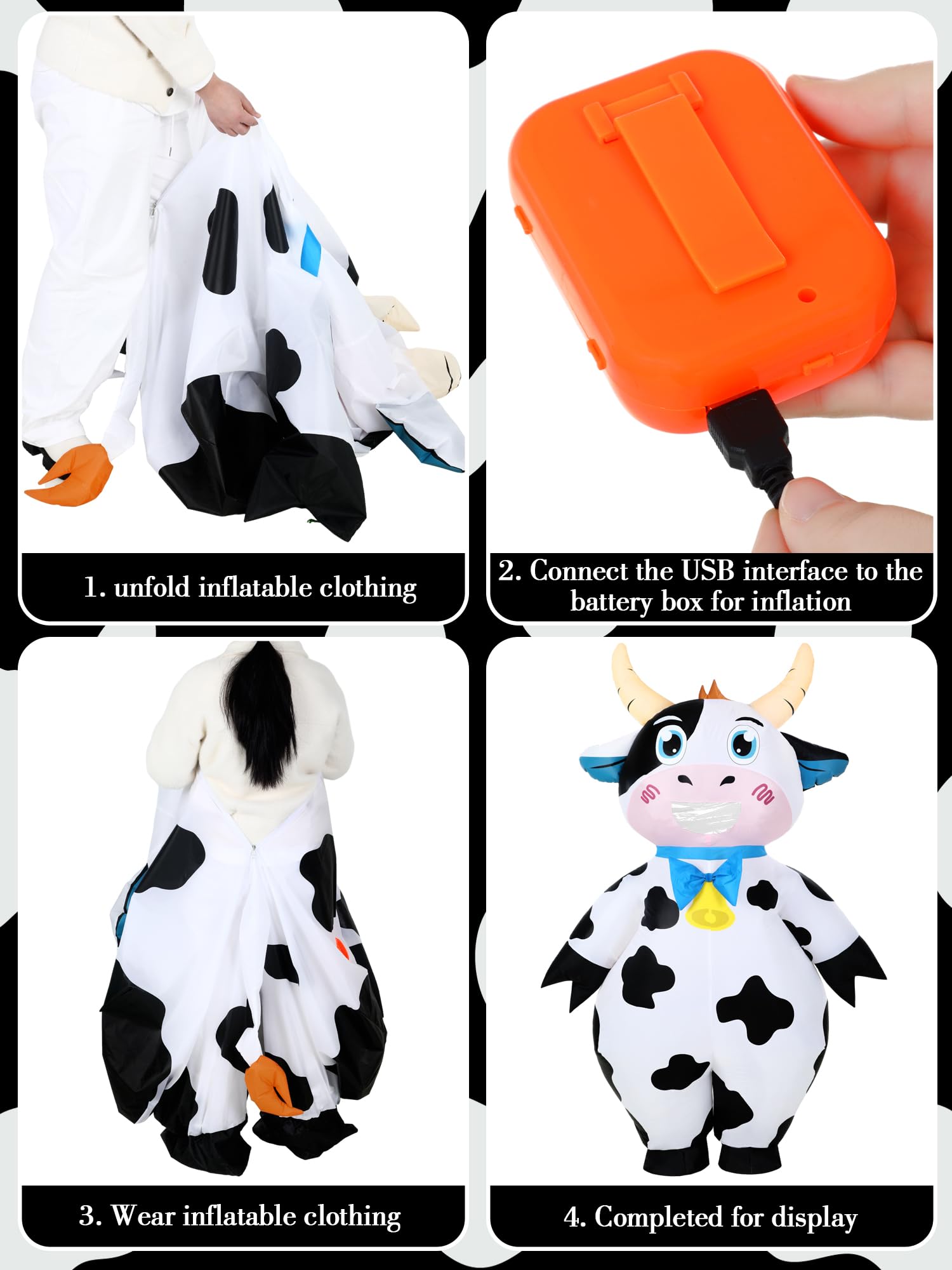 Poen 2 Pcs Giant Inflatable Baby Costume 96 Inch Baby