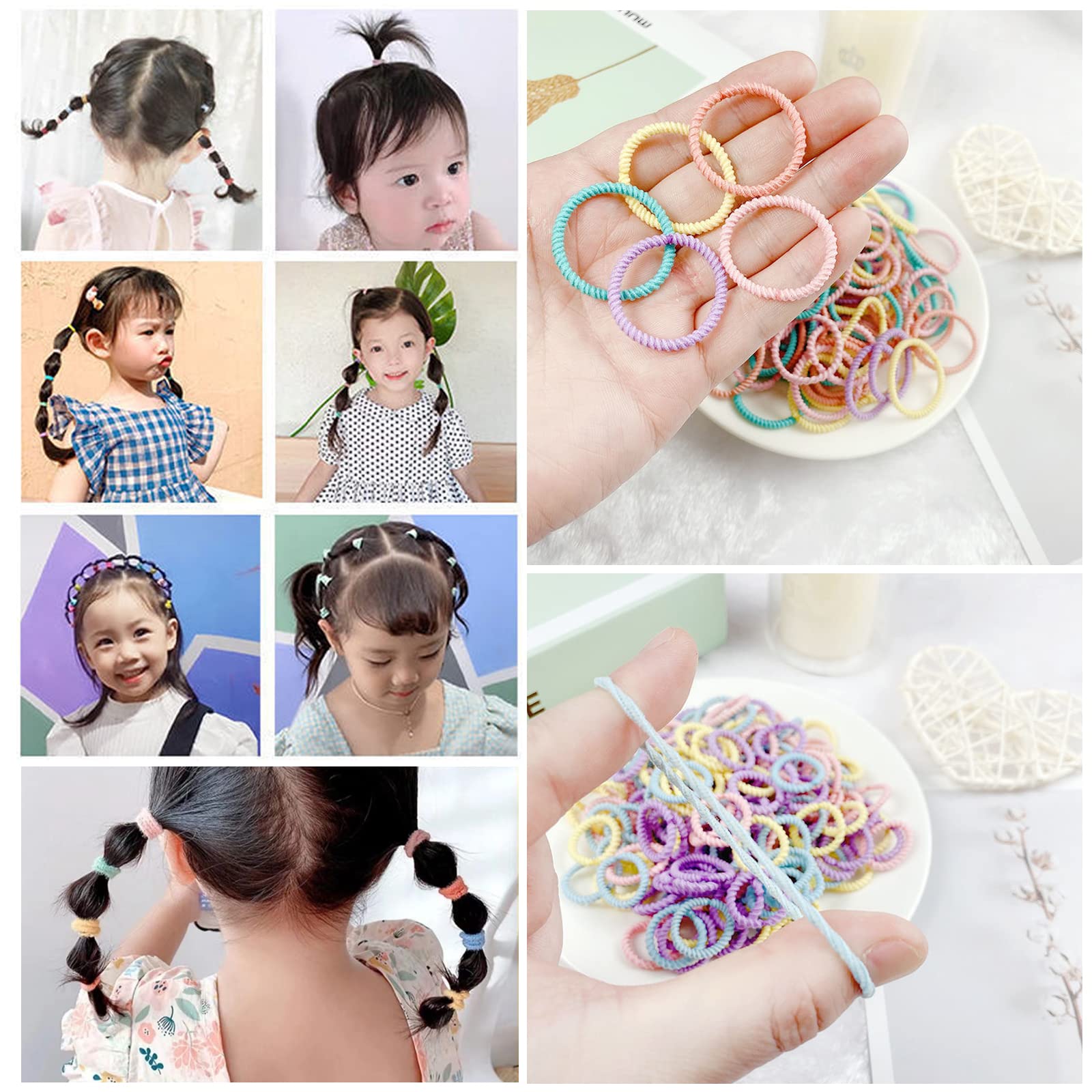 Amazon.co.jp: ヘアゴム 子供 100本セット 髪ゴム キッズ 女の子