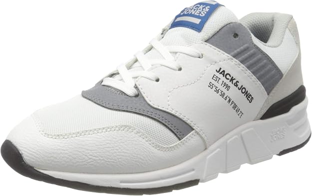 JACK \u0026 JONES Jfwattak Pu White, Scarpe da Ginnastica Uomo, Bianco, 41 EU :  Amazon.it: Scarpe e borse