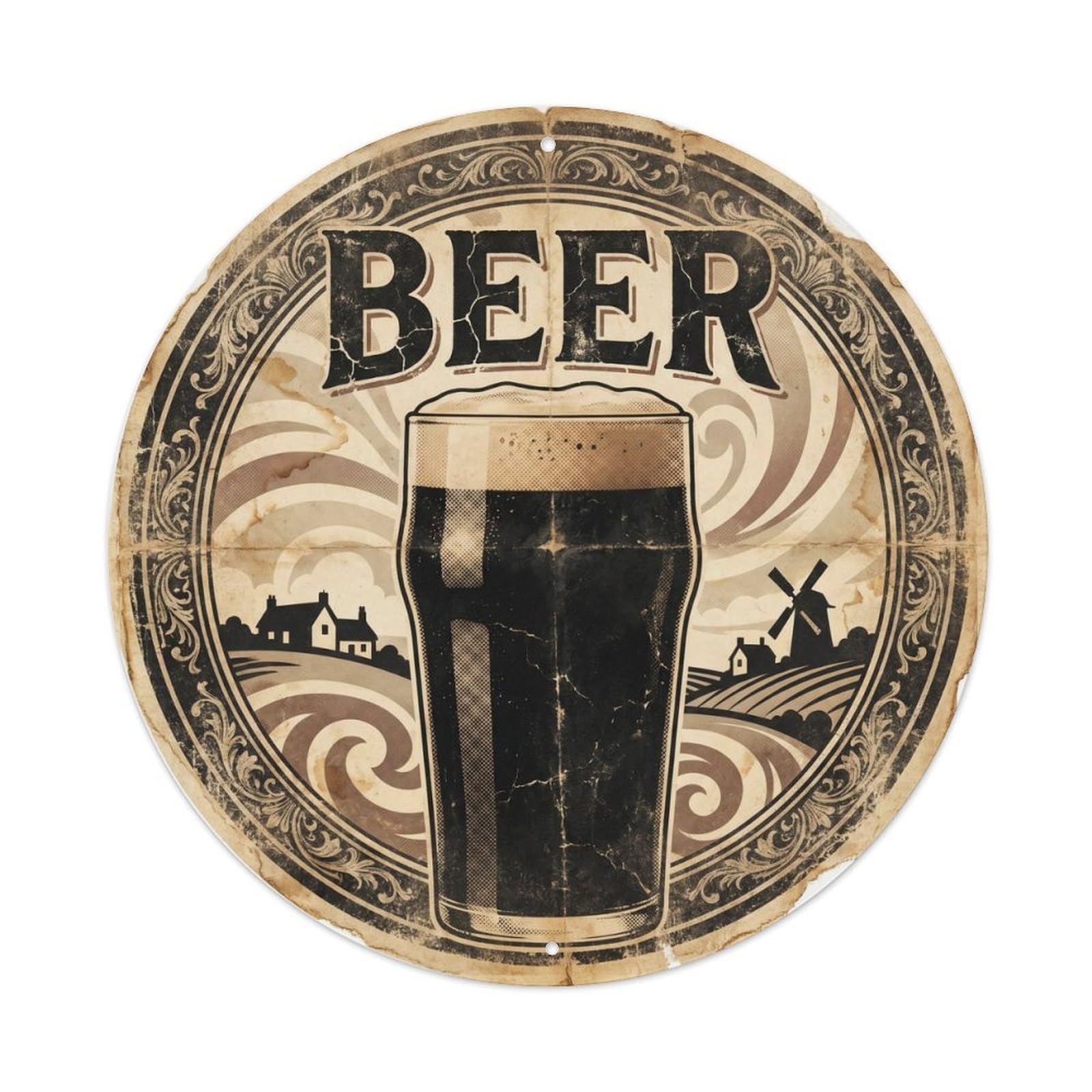 Craft Beer British Travel Brew House Beverage Retro Metal Tin Sign