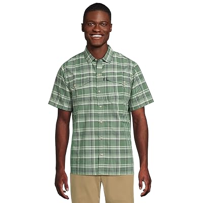 L.L.Bean SunSmart Cool Weave Woven Short Sleeve Shirt Men