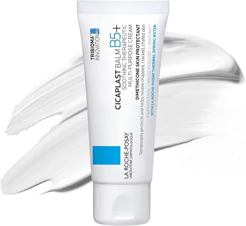 La Roche-Posay Cicaplast Balm B5 Skin Barrier Repair Cream with Centella Asiatica, Shea Butter &amp; Panthenol | Multi-Purpose Healing Ointment for Dry, Irritated Skin | Face, Body &amp; Hand Balm, Baby Safe