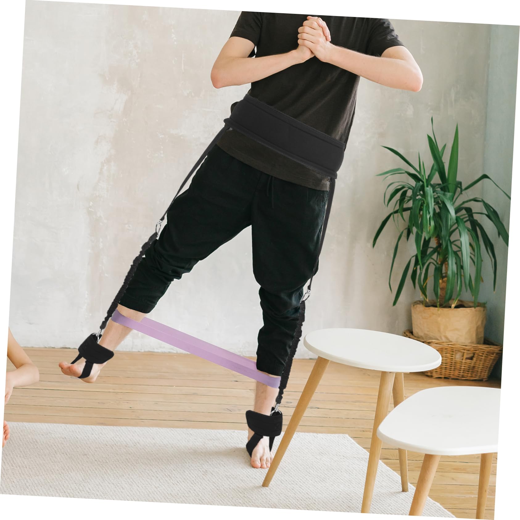 Fitness Widerstandsband Satz für Männer Trainingsgeräte für Beine und Hüfte Tragbar für Krafttraining Zuhause und Sport