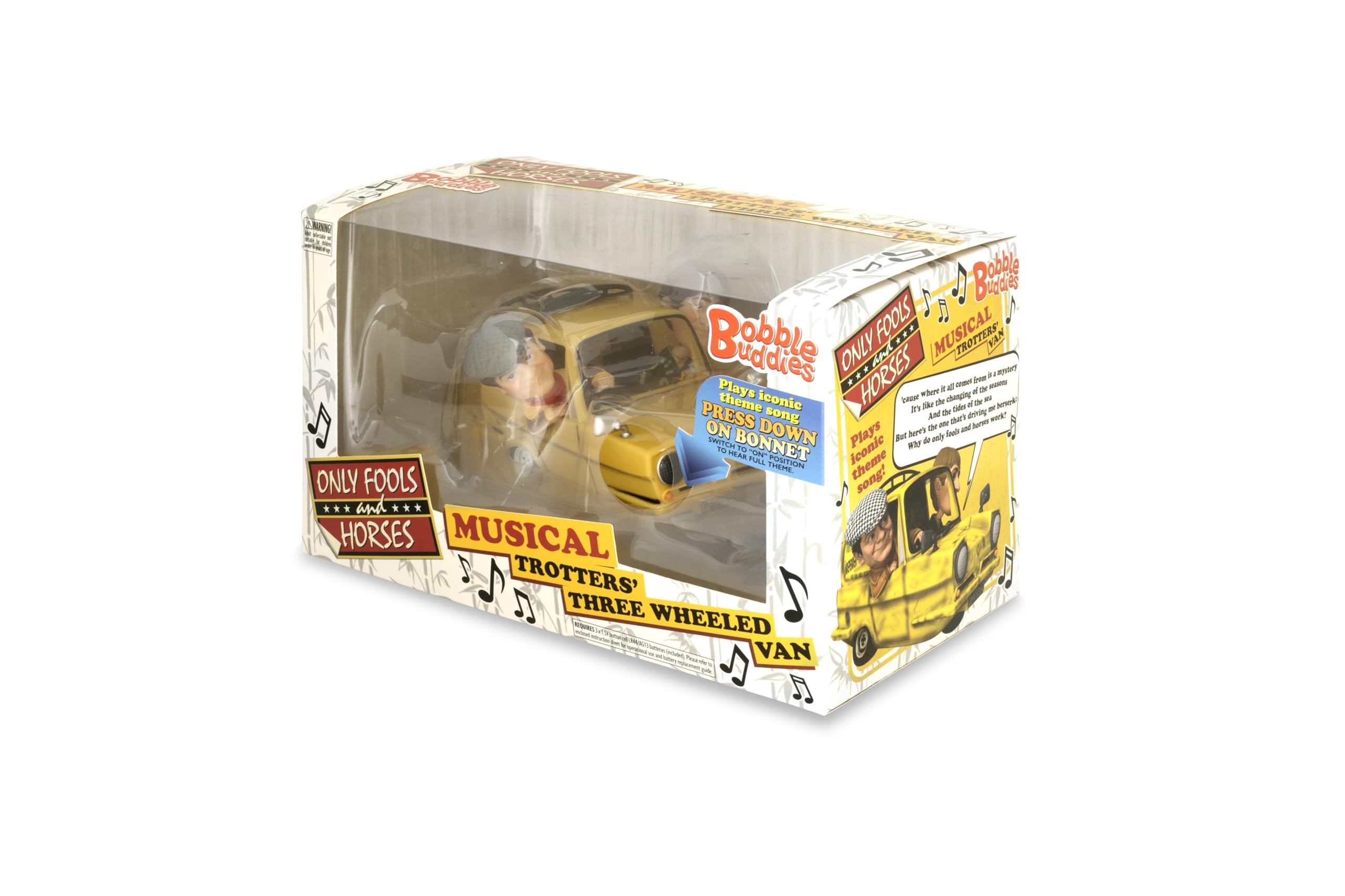 Only Fools and Horses Bobble Head Buddies Bobblehead Musical Trotters Three Wheeled Van Reliant Regal Robin Van