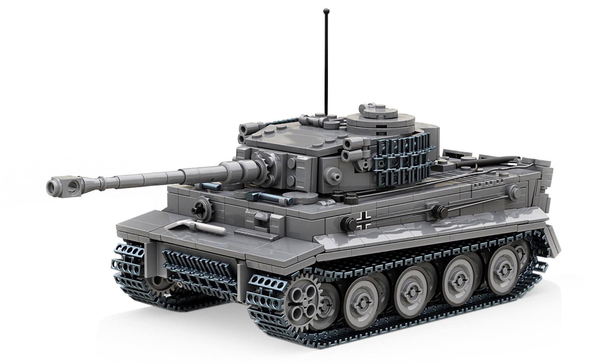 Buildarmy WW2 Germania Tiger 1 Tank 1:33 Costruzione Mattoni Kit