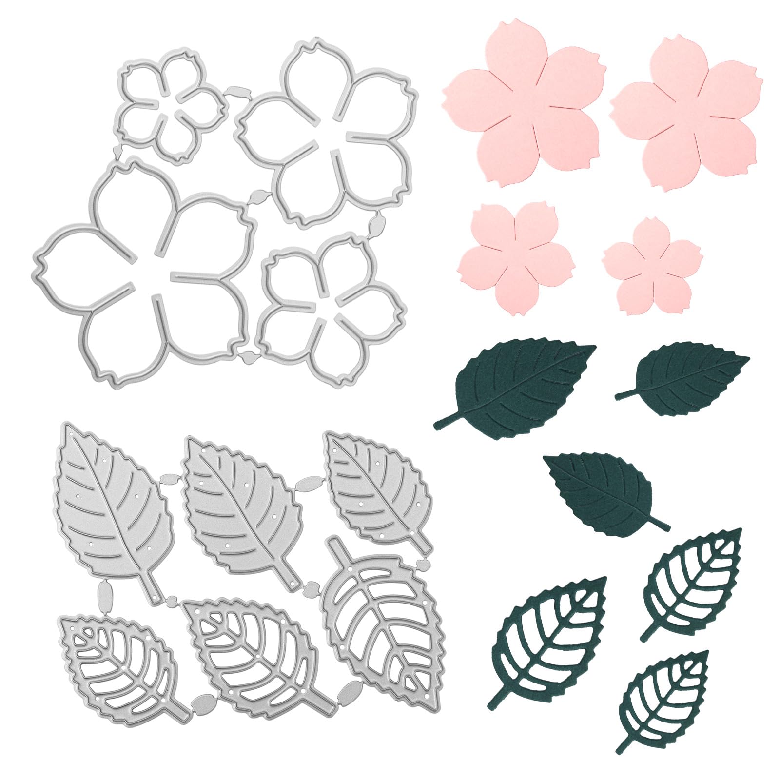 Fustelle Metalliche Per Scrapbooking – Fiori Ortensia A Strati – Sagome Per Biglietti Fai Da Te - 4