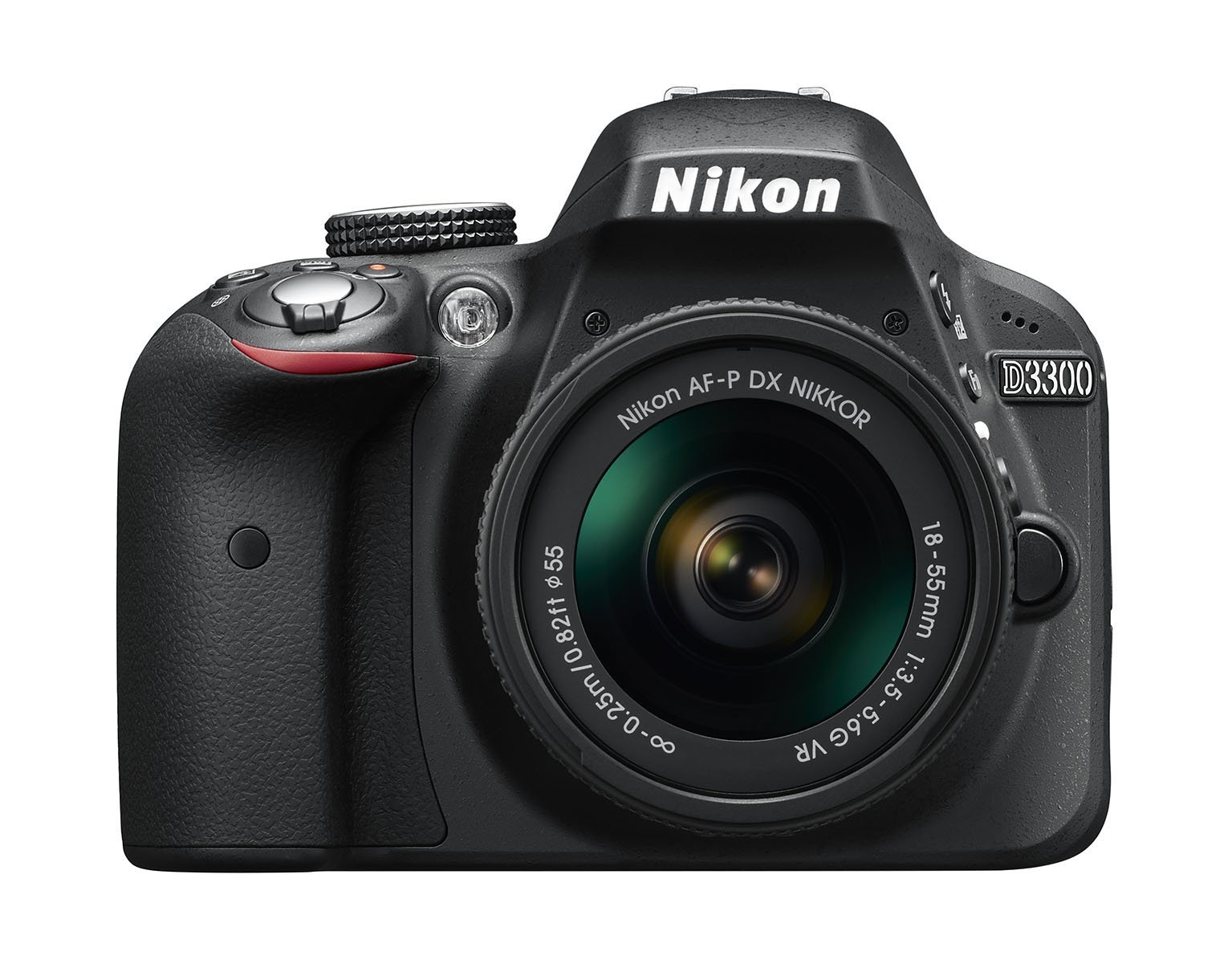 Nikon D3300 Appareil photo numérique Reflex 24,2 Mpix Kit Objectif AF-P 18-55 mm VR Noir (Reconditionné Certifié)