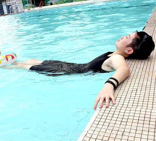 Miniatura 5 de BaronHong Conjunto de traje de baño de secado rápido para mujer con camiseta sin mangas y pantalones de natación